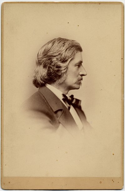 Franklin Benjamin Sanborn (1831-1917), amerikansk socialreformator, journalist samfundsforsker; foto af H G Smith, Boston (albumfoto) af American Photographer